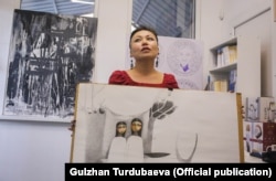 Kapalova runs a feminist art museum in Bishkek. (file photo)