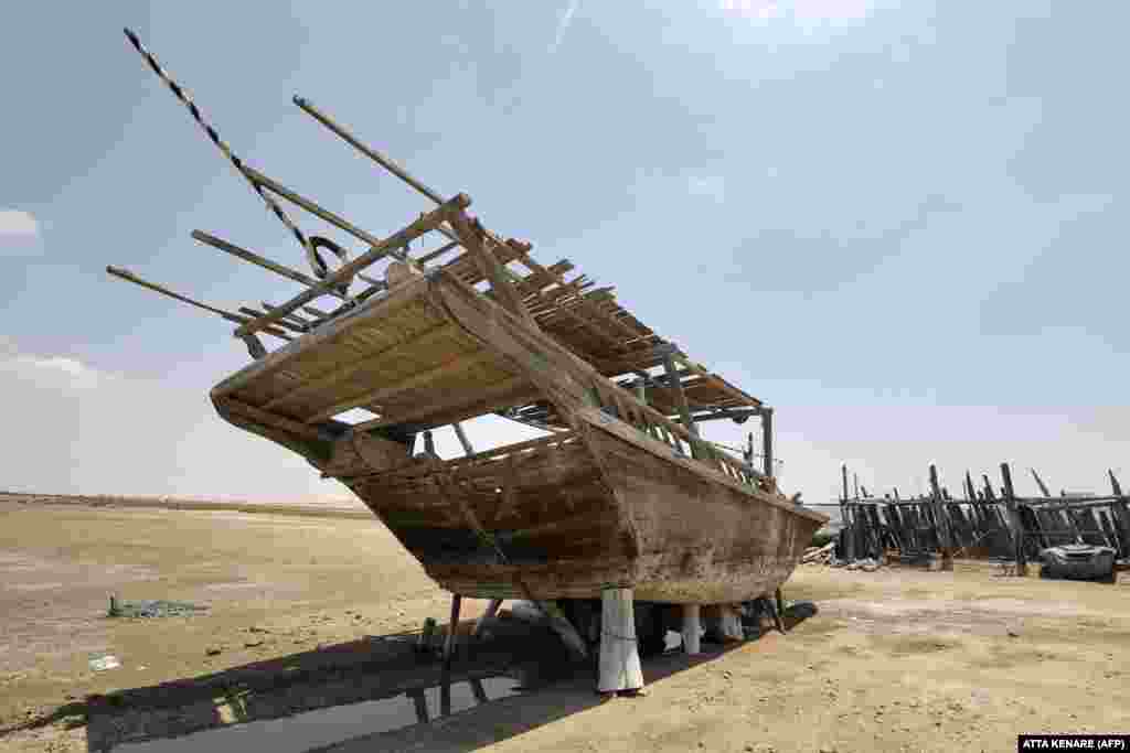 In 2011, UNESCO inscribed the Iranian skills of &quot;building and sailing Iranian lenj boats&quot; as an intangible cultural heritage. Today, visitors can observe workers building and restoring vessels, such as this one on Qeshm Island.