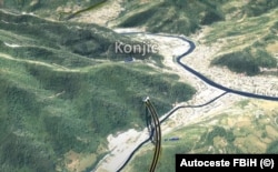 A rendering of the future 11-kilometer long Prenj tunnel in southern Bosnia.