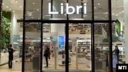 A bookshop of the Libri publisher in Hungary