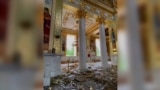 Volunteers Clean Up Damaged Odesa Cathedral After Russian Attack 