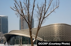 The Tashkent City Mall nearing completion in April 2023