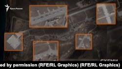 Planet Lab satellite images of the Belbek airfield from November 15