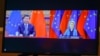 Chinese leader Xi Jinping (left) and European Commission President Ursula von der Leyen speak via video conference during an EU-China summit in April. 