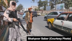 Taliban security forces man a checkpoint in Herat city in western Afghanistan. (file photo)