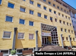The student dormitory building in North Mitrovica.
