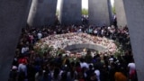 The eternal flame inside the Armenian Genocide Memorial in Yerevan (file photo)