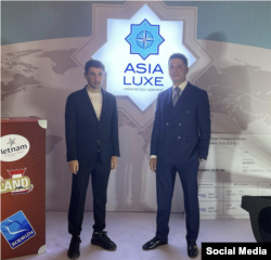 Sherzod Umarov (right), the cousin of President Shavkat Mirziyoev's son-in-law Otabek Umarov, is believed to be the real power behind Asia Luxe, the most powerful company in an expanding Uzbek tourism sector.